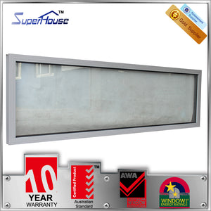 Suerhouse Superhouse new design aluminum fixed clear glass windows with built in blinds