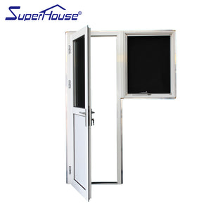 Suerhouse China suppliers Modern house gate exterior single door designs with opening window