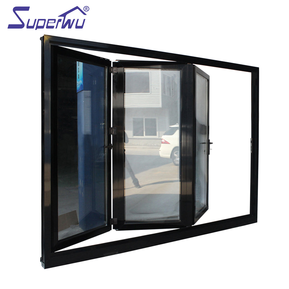 Superwu china manufacture french double seal-ing aluminium folding patio doors prices