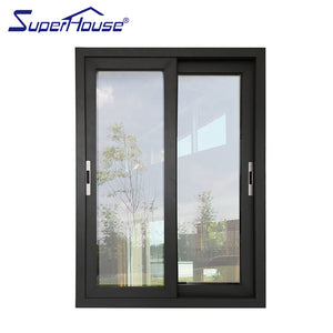 Superhouse Marshall Islands hot sale black color aluminum sliding window