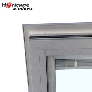 Superhouse Square aluminium double glazed fixed window with blind built-in