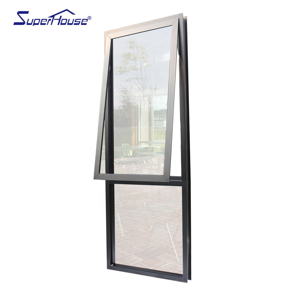 Superhouse all customized hardware glass aluminum awning window