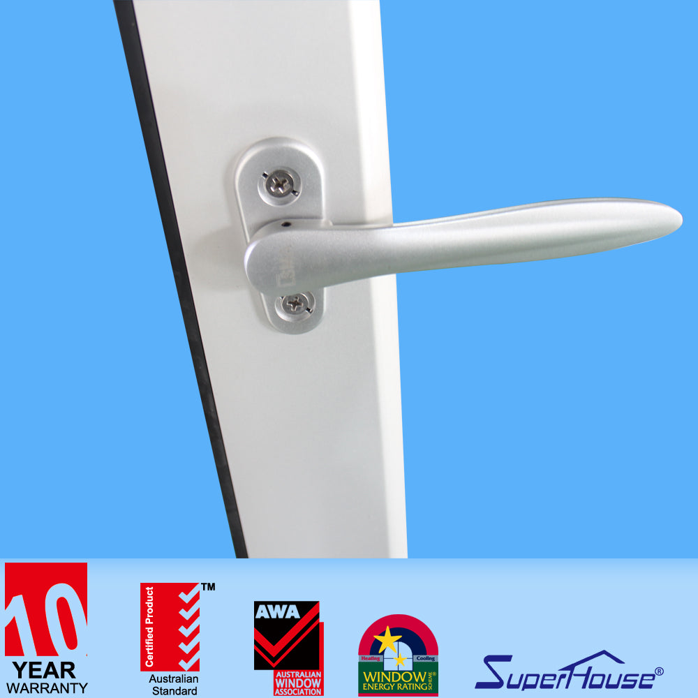 Superhouse AS2047 Certificated European standard Folding sliding glass doors / bi folding door / glass garage door prices