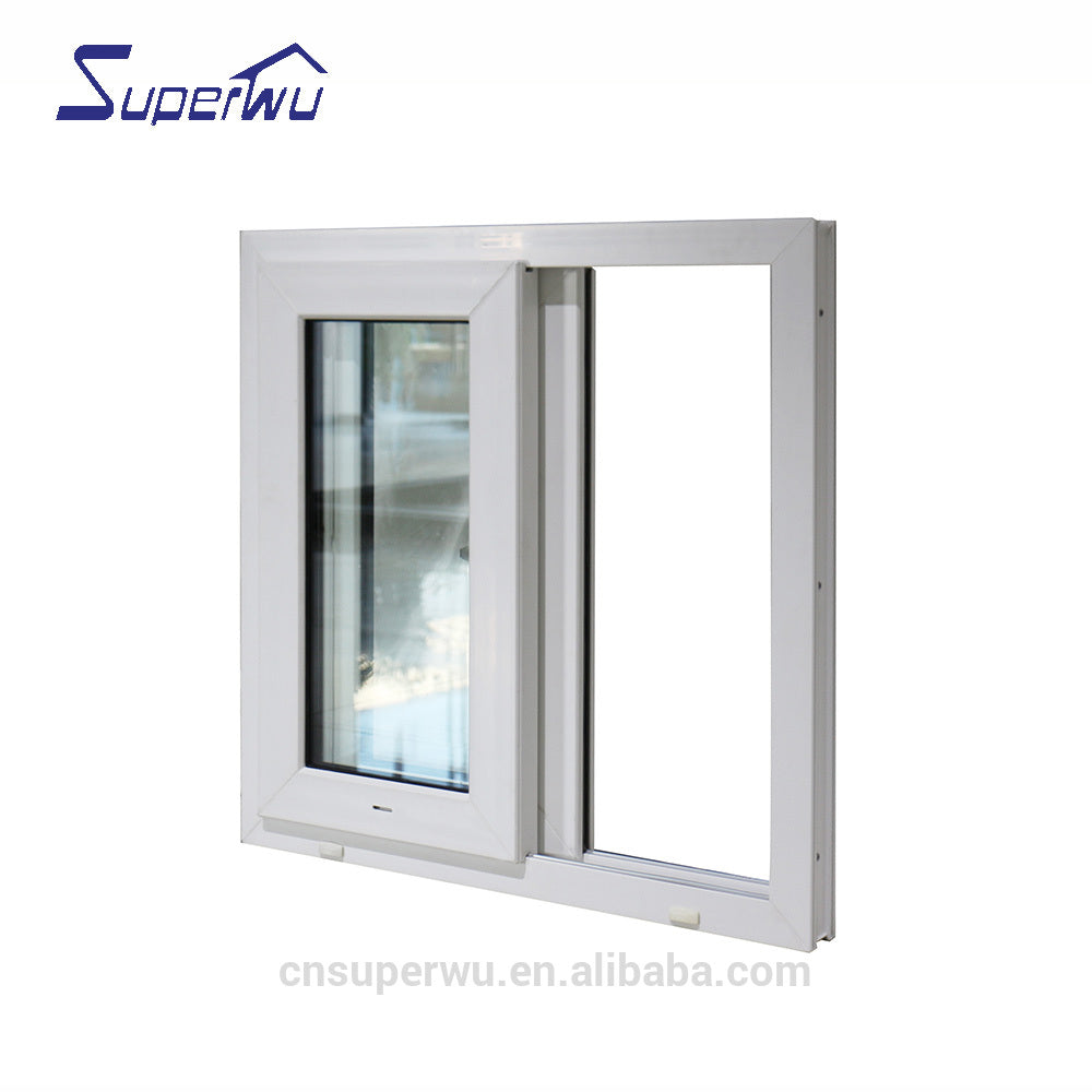 Superwu prefabricated Used commercial windows tempered glass cheap aluminium sliding window