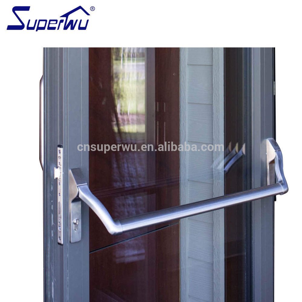 Superwu HBD used aluminum hinged automatic door glass sensor door