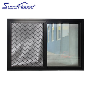 Suerhouse As2047 standard energy saving sliding window with grills