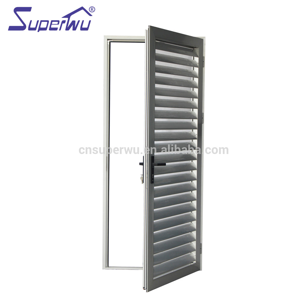 Superwu Anodized aluminium louvre hinged door for sun shade