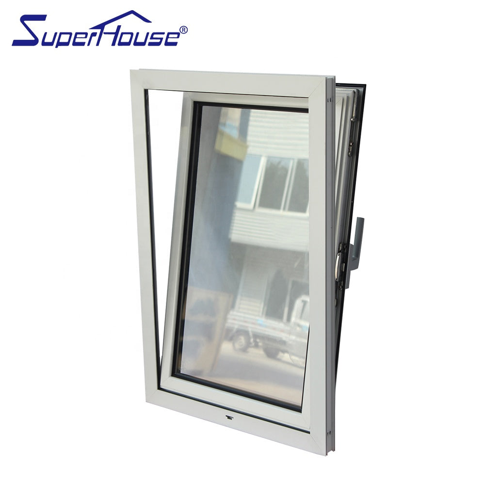 Superhouse EU standard Passive House system thermal break profile heat insulation aluminum tilt and turn window