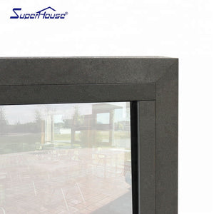 Superhouse US standard dtrong quality bullet proof detection aluminum fixed window with laminated glass