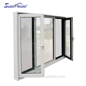 Superhouse AS2047 NFRC standard hurricane impact casement aluminum profile windows and door