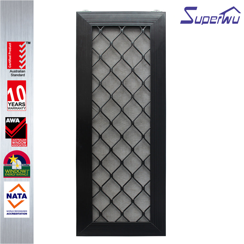 Superwu NFRC bulletproof translucent glass sliding sound proof aluminum window