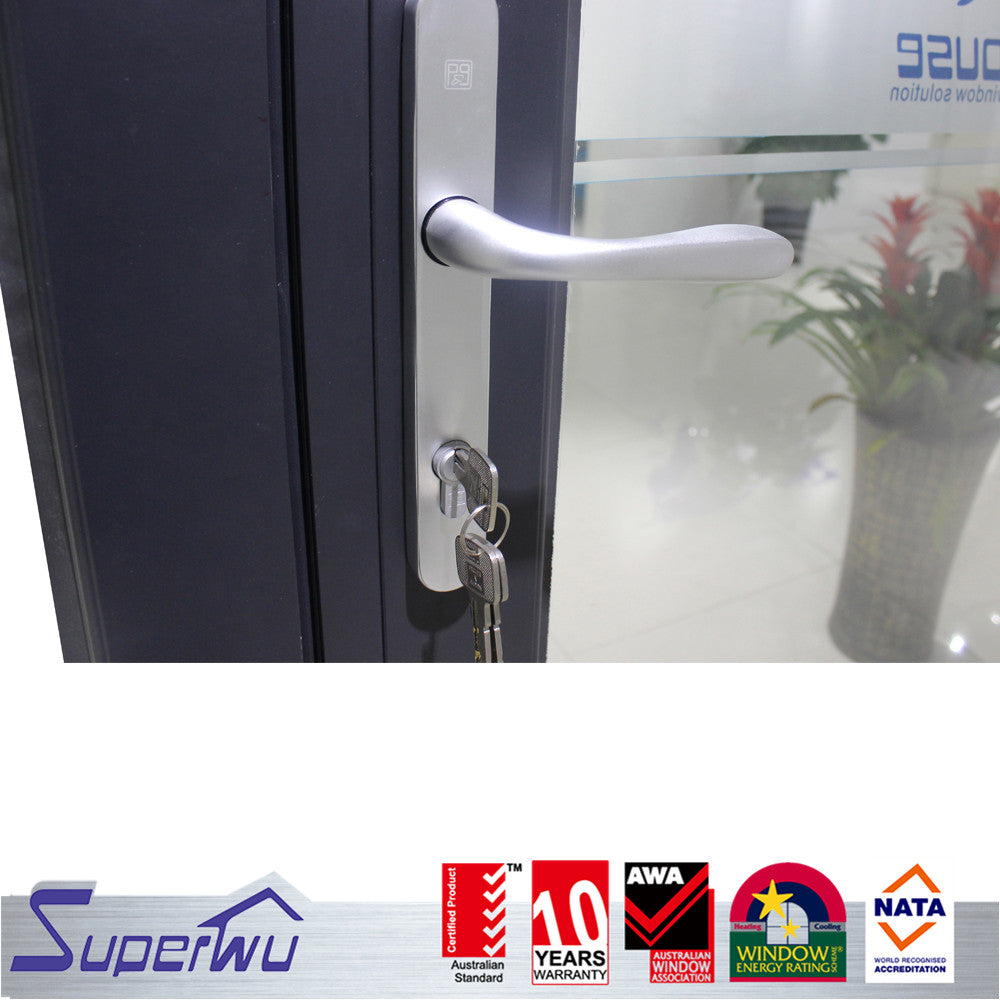 Superwu Australia standard aluminium bifold door design top quality double glaze lowe bifolding door