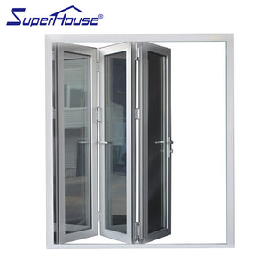 Suerhouse china iron folding door aluminium folding door for toilet