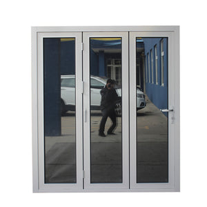 Superhouse Interior bifold design frameless glass folding door for living room
