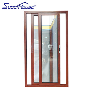 Suerhouse Australia AS2047 standard commercial system tinted glass stacking aluminium sliding door pictures with Australia brand hardware