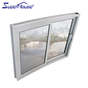 Superhouse European standard Florida office curved sliding glass window with sub frame