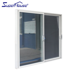 Superhouse China supplier balcony sliding glass door with mosquito net