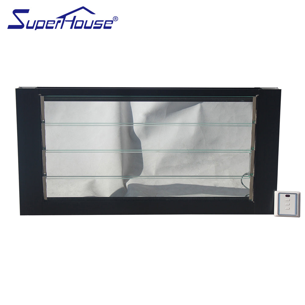 Superhouse Electric glass shutters aluminium louver window with 10 years warranty