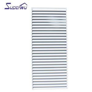 Superwu Most popular Aluminum Fixed Louver window for house