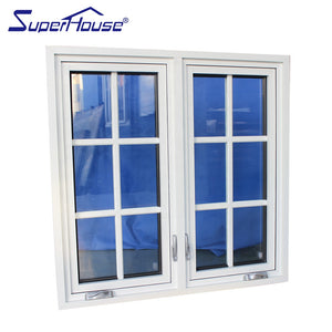 Superhouse North American standard high quality thermal break aluminum casement window with german hardware