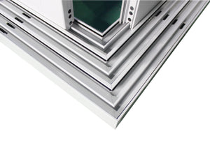 Superhouse NFRC AS2047 standard residential white interior double slim frame aluminium sliding doors with glass for sale