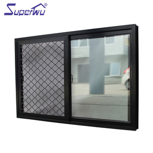 Superwu NFRC bulletproof translucent glass sliding sound proof aluminum window