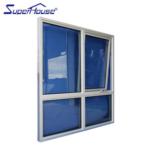 Superhouse World design hurricane aluminium glass awning window