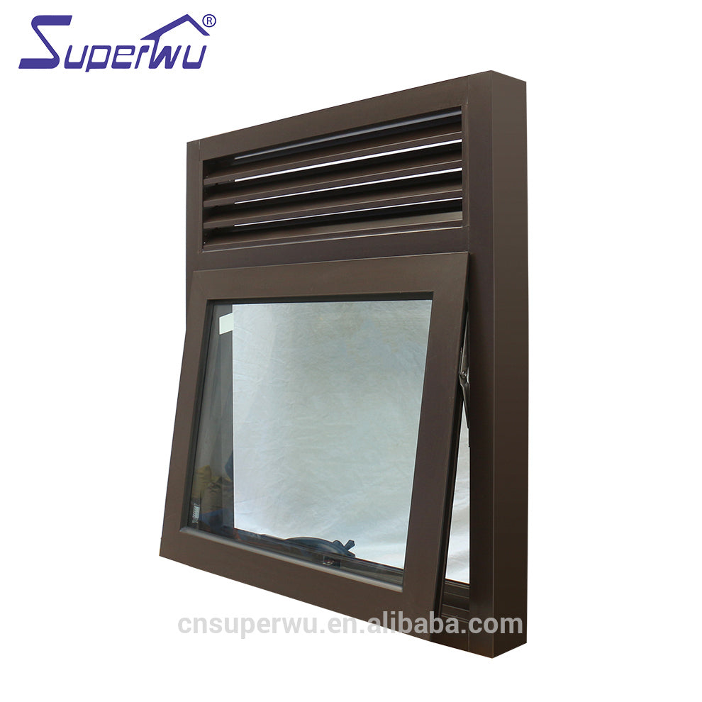 Superwu aluminum window extrusion profile sound proof awning windows United States