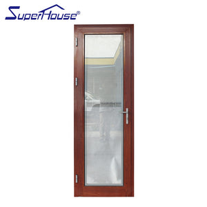 Superhouse Hot sale double panel hinges glass door for villa house