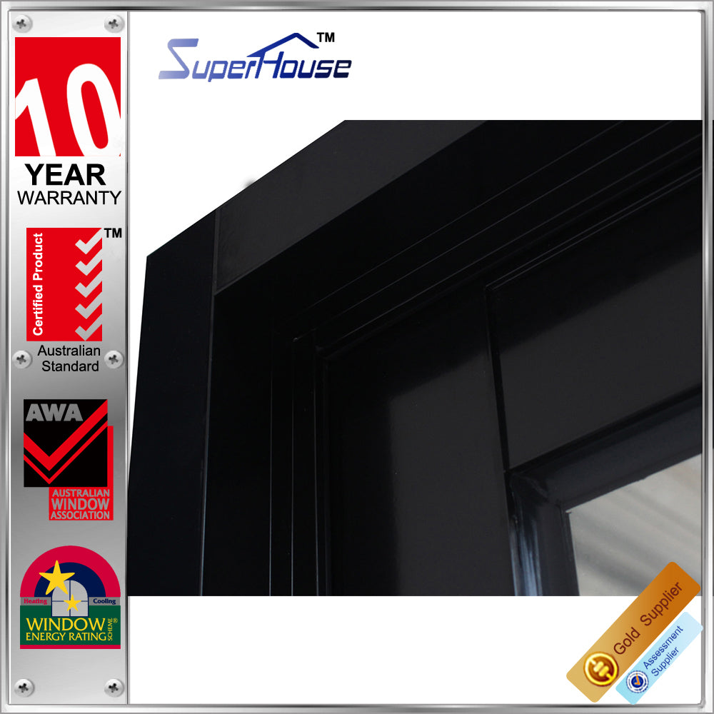 Superhouse AS2047 New design waterproof Aluminium double Glazing french double entry storm doors