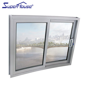 Superhouse European standard Florida office curved sliding glass window with sub frame