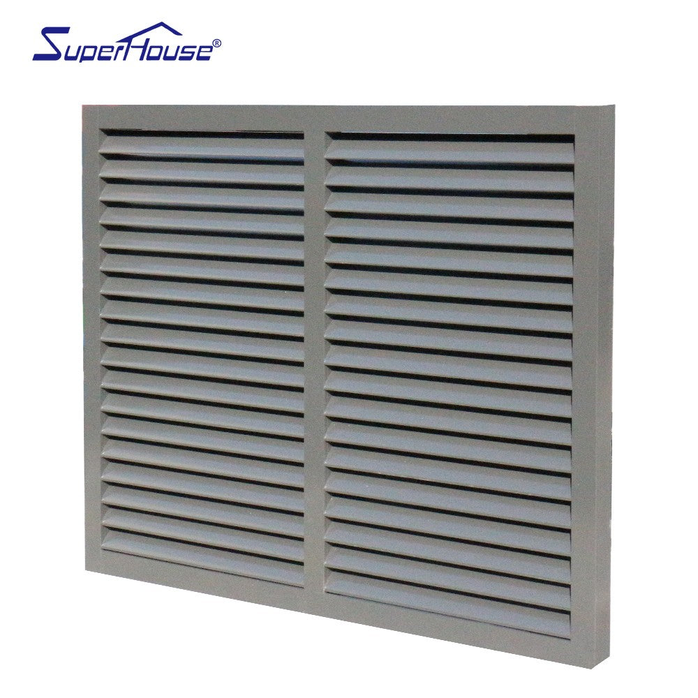 Superhouse Anti theft version of air conditioner blinds aluminum glass vent louvers