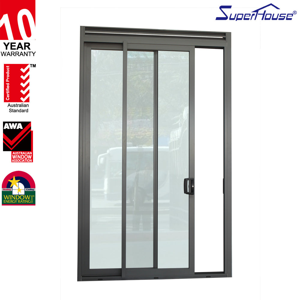 Superhouse Slim frame sliding glass door aluminium bathroom doors
