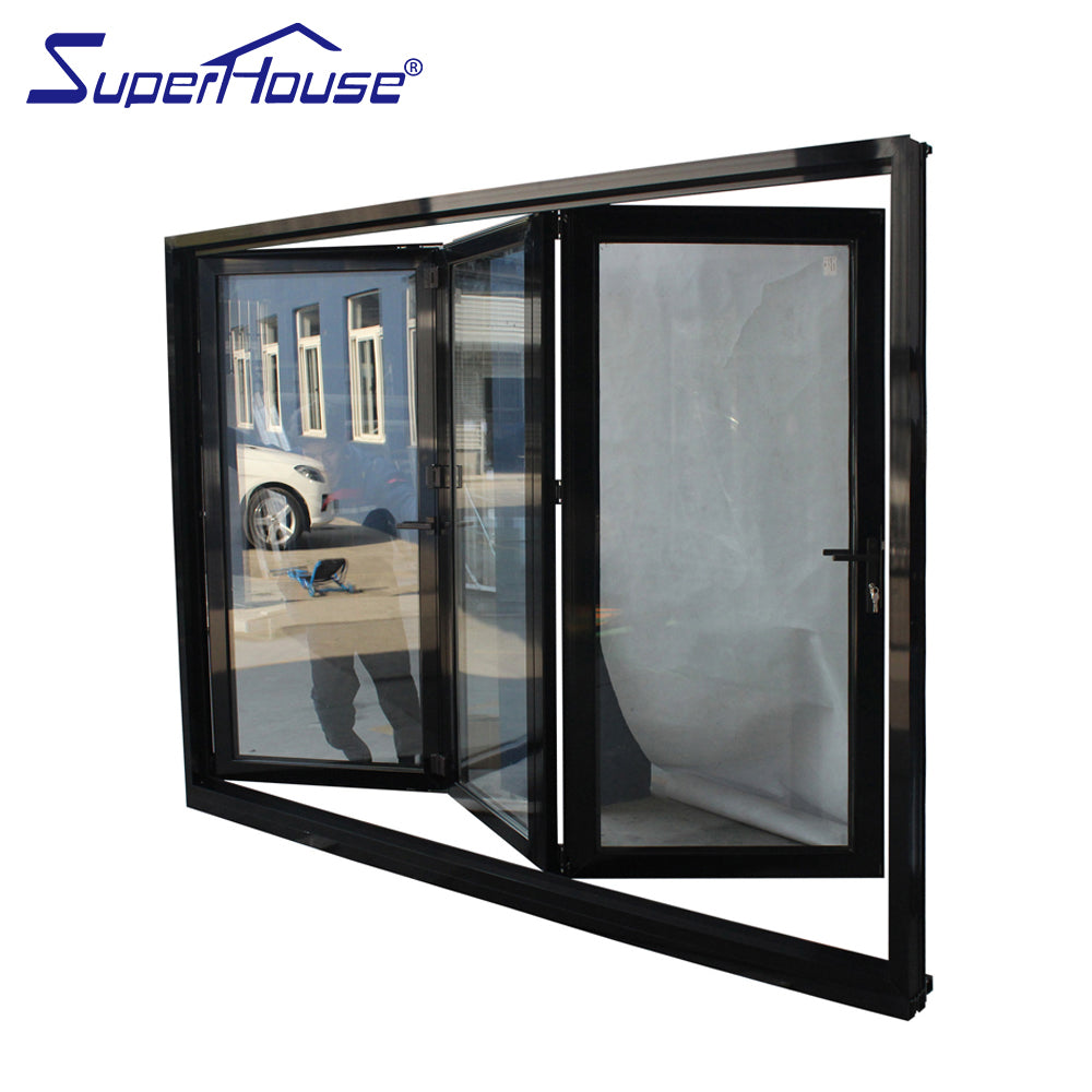Superhouse AAMA,Australia standard double glass/triple glass sliding folding patio doors