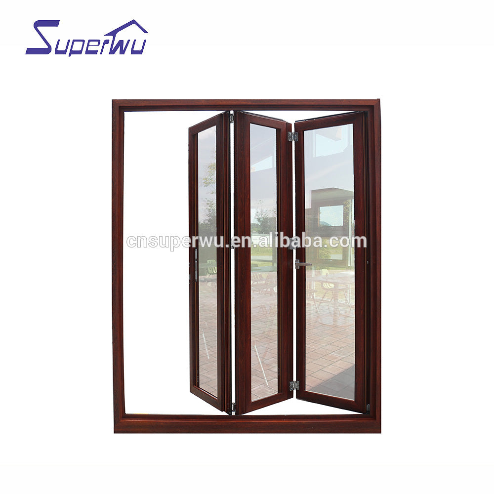 Superwu Soundproof thermal break wooden color Luxury Exterior Patio Lo ...