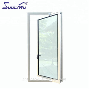 Superwu Pivot Entry Door AAMA,NFRC,DADE Florida Test Aluminum with AS2208 Certificated Insulating Glass Interior Swing Aluminum Alloy