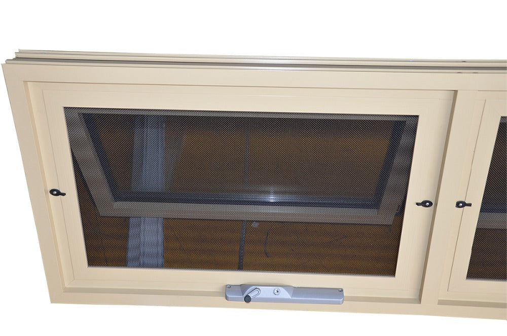 Superhouse powder coated aluminum double glazed chain winder awning window top hung window