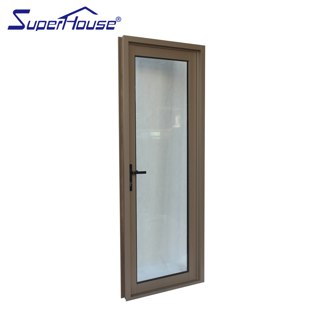 Superhouse Canadian standard approved aluminium front doors powder coating single hinged door
