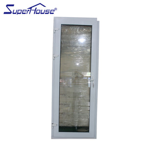 Superhouse Factory Customized Mirrored Glazing Surface Finishing Aluminium Fire rated Hinged Doors For Hotels