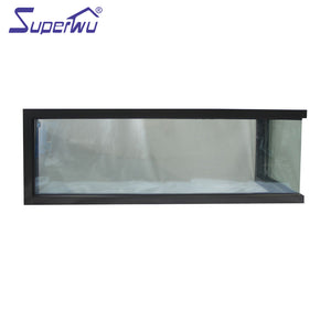Superwu Superwu hot sale double glazed thermal corner big aluminium fixed window