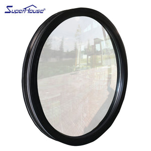 Superhouse Australia standard customized color round fixed window with double Low-E glass for Villa