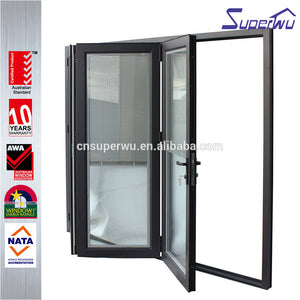 Superhouse Alibaba china aluminum door for external price aluminium bi-folding glass door