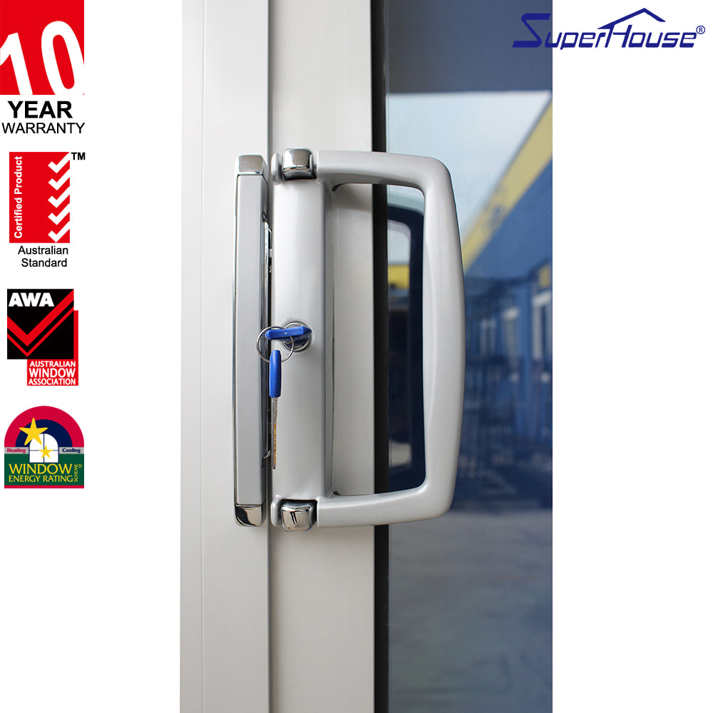 Suerhouse australia standard semi-automatic single sliding door aluminium frame auto sliding glass door