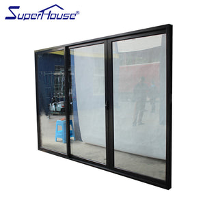 Superhouse Australia standard door window design sliding aluminum window with iron window grill