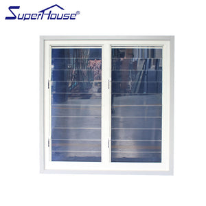 Superhouse Aluminium glass louvre window shutter with tempered glass for kitchenroom bathroom