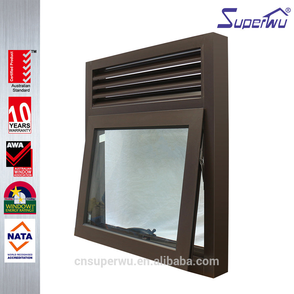 Superwu aluminum window extrusion profile sound proof awning windows United States