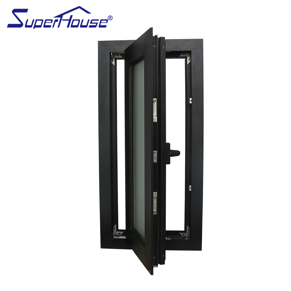 Superhouse NZ standard 4211 used standard size aluminum casement window with flange installation