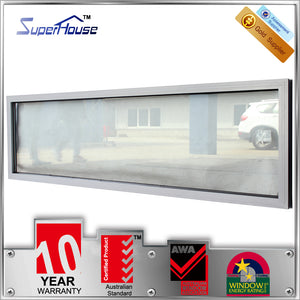 Suerhouse Superhouse new design aluminum fixed clear glass windows with built in blinds
