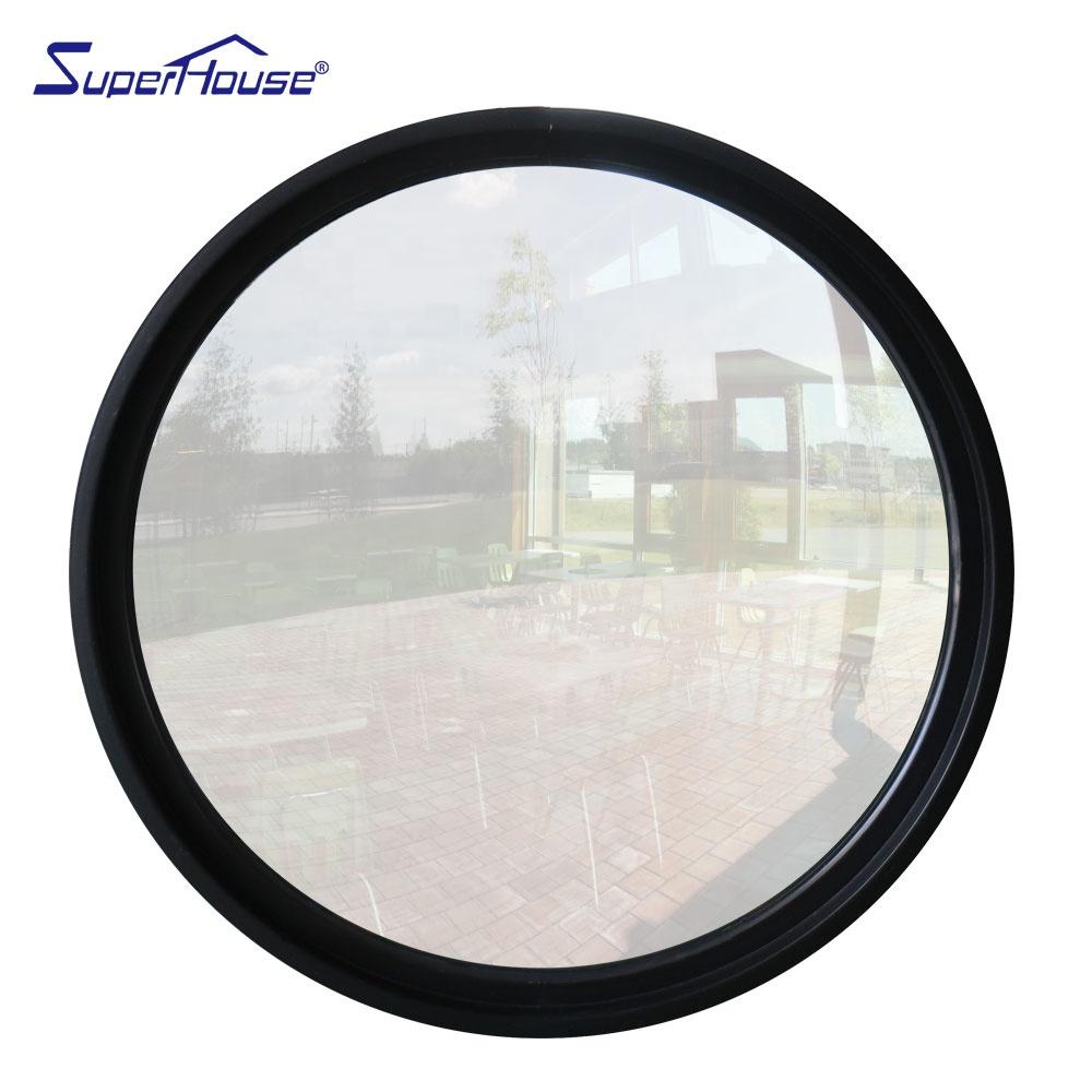 Superhouse Australia standard Villa project use round circular shape window with customized color frame
