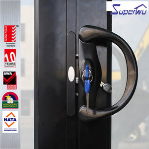 Superwu China manufacturer double glazed aluminum cavity stacker sliding door